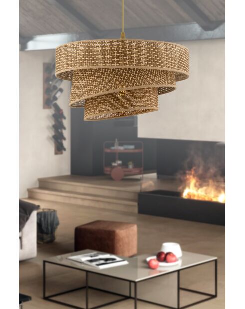 Couper Hazeran beigefarbener Kronleuchter - 40 x 40 x 22 cm