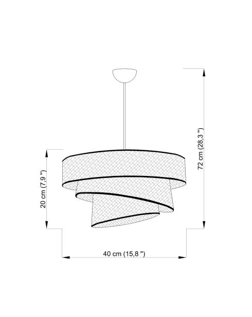 Couper Hazeran beigefarbener Kronleuchter - 40 x 40 x 22 cm