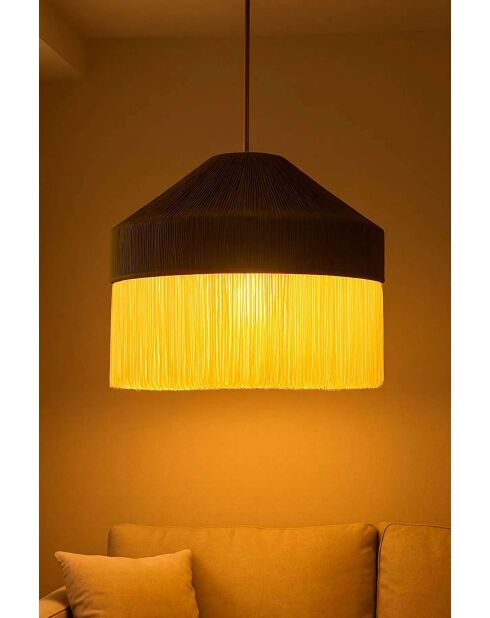 Lampadario Ivernia verde/crema - 42 x 42 x 22 cm