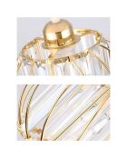 Lampada da soffitto Bella Luce dorata - 20 x 20 x 20 cm