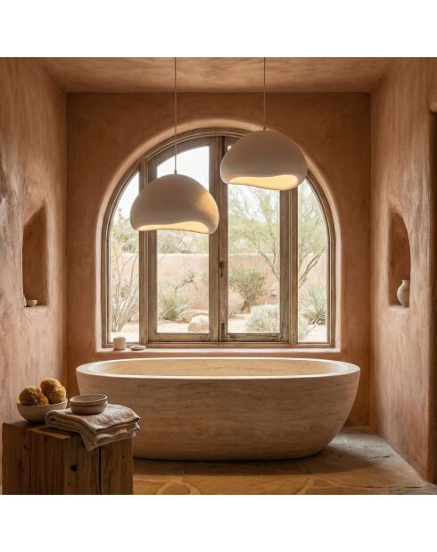 Luna Lora 50 50 T weißer Kronleuchter, 60 x 60 x 40 cm