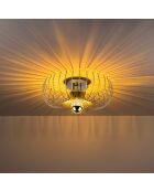 Karsortel N 641 1 lampada da soffitto dorata - 42 x 42 x 25 cm