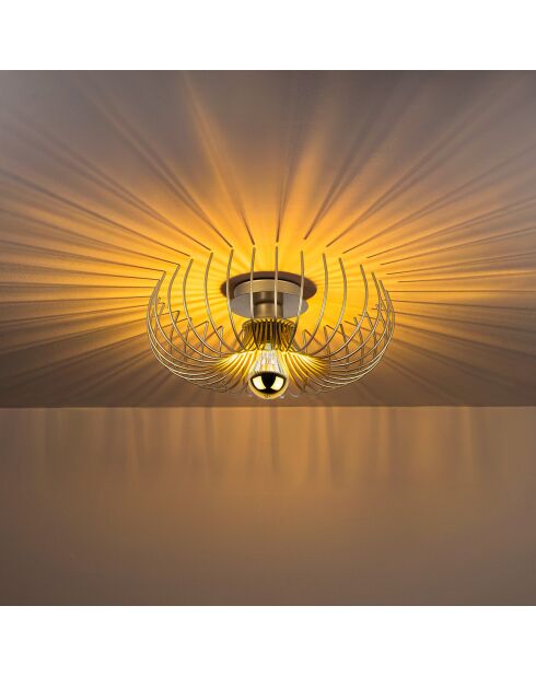 Karsortel N 641 1 lampada da soffitto dorata - 42 x 42 x 25 cm