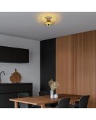 Karsortel N 641 1 lampada da soffitto dorata - 42 x 42 x 25 cm