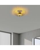 Karsortel N 641 1 lampada da soffitto dorata - 42 x 42 x 25 cm