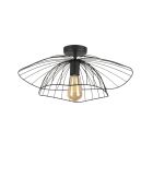 Lampada da soffitto Mantar 6500 P nera - 52 x 52 x 20 cm