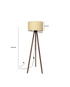 AYD 2935 beige vloerlamp - 20 x 123 x 7 cm