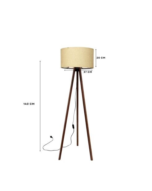 AYD 2935 beige Stehleuchte - 20 x 123 x 7 cm