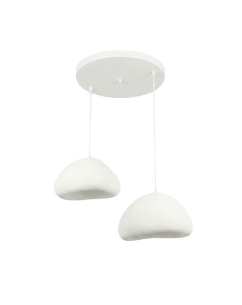 Luna Luna 40 40 T Lampadario Lora bianco - 50 x 50 x 35 cm