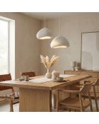 Luna Luna 40 40 T witte Lora kroonluchter - 50 x 50 x 35 cm