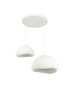 Luna Lora 40 50 T weißer Kronleuchter, 60 x 65 x 40 cm