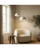 Luna Lora 40 50 T weißer Kronleuchter, 60 x 65 x 40 cm