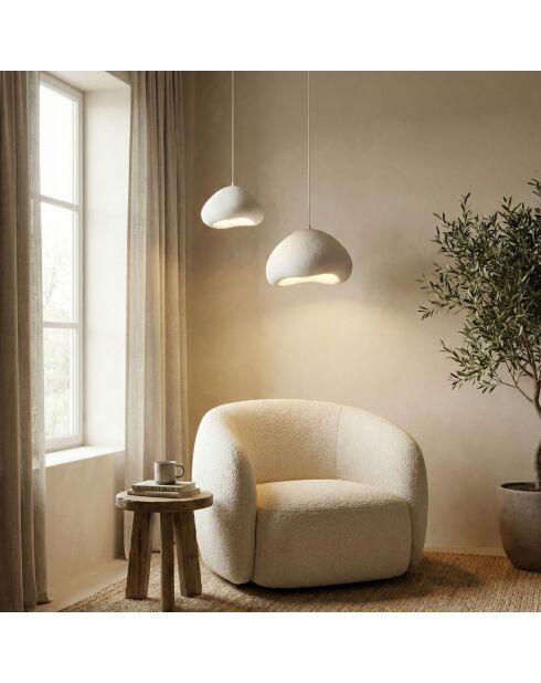 Luna Lora 40 50 T weißer Kronleuchter, 60 x 65 x 40 cm