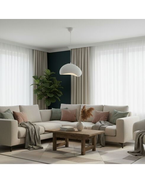 Lampadario Loval 30 Luna bianco - 36 x 30 x 21 cm