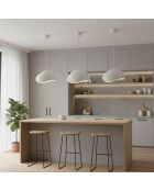 Lampadario Loval 30 Luna bianco - 36 x 30 x 21 cm