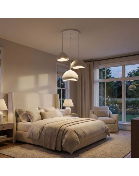 Luna Luna Lora Set T Lampadario Bianco - 55 x 45 x 60 cm