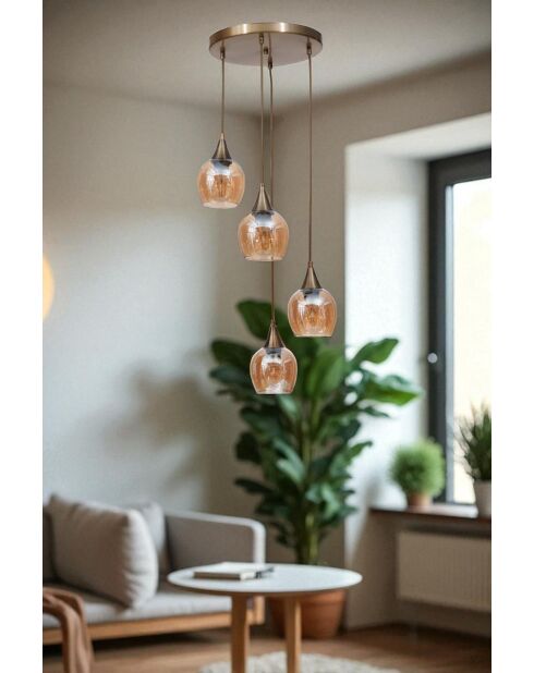 Lampadario 2615959 miele/oro - 39 x 33 x 32 cm