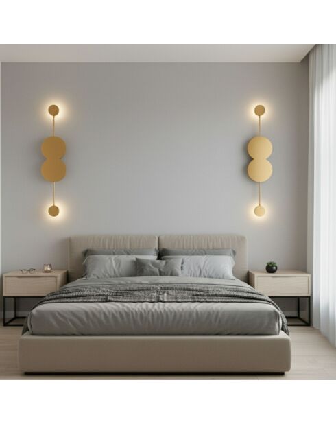 Ledos 15543 A goldene Wandlampe - 50 x 20 x 20 cm