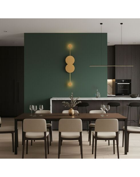 Ledos 15543 A goldene Wandlampe - 50 x 20 x 20 cm