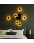 Ledos 15542 schwarze Wandleuchte - 60 x 60 x 15 cm