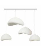Luna Set Luna 30 4 C Nua - Lampadario bianco, 140 x 42 x 40 cm