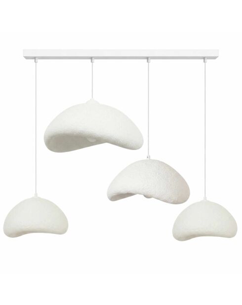 Luna Set Luna 30 4 C Nua - Lampadario bianco, 140 x 42 x 40 cm