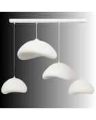 Luna Set Luna 30 4 C Nua - Lampadario bianco, 140 x 42 x 40 cm
