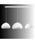 Lora Set C Luna weißer Kronleuchter - 140 x 42 x 40 cm