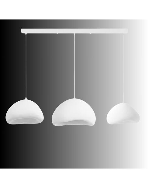 Lora Set C Luna weißer Kronleuchter - 140 x 42 x 40 cm