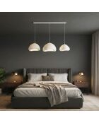 Lora Set C Luna weißer Kronleuchter - 140 x 42 x 40 cm