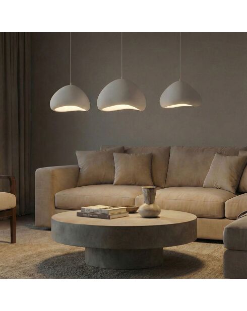 Lora Set C Luna weißer Kronleuchter - 140 x 42 x 40 cm