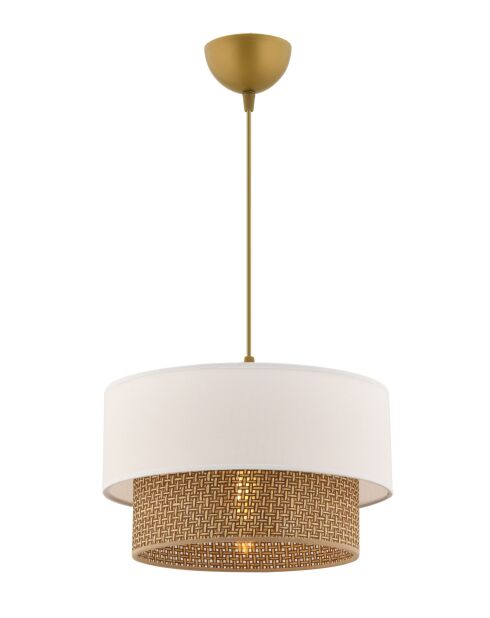 Echo beige/witte kroonluchter - 30 x 30 x 20 cm