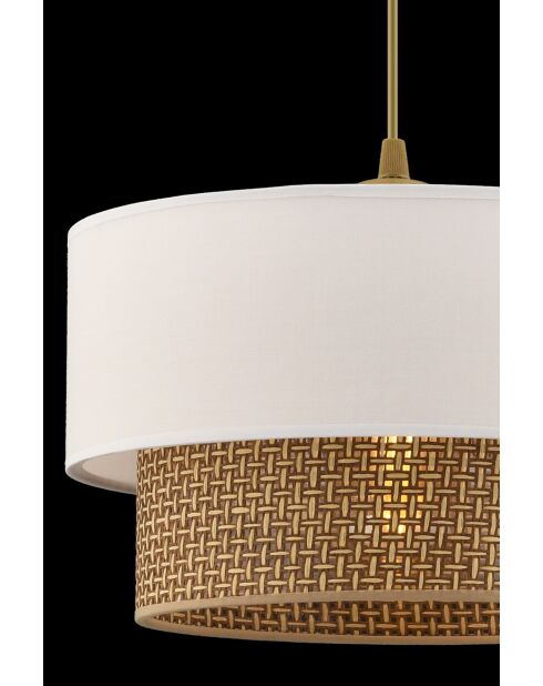 Echo beige/witte kroonluchter - 30 x 30 x 20 cm