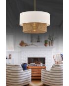 Echo beige/witte kroonluchter - 30 x 30 x 20 cm