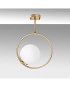 Dolunay 3903 gouden kroonluchter - 35 x 35 x 27 cm