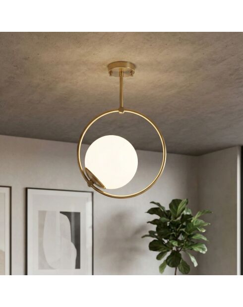 Dolunay 3903 gouden kroonluchter - 35 x 35 x 27 cm