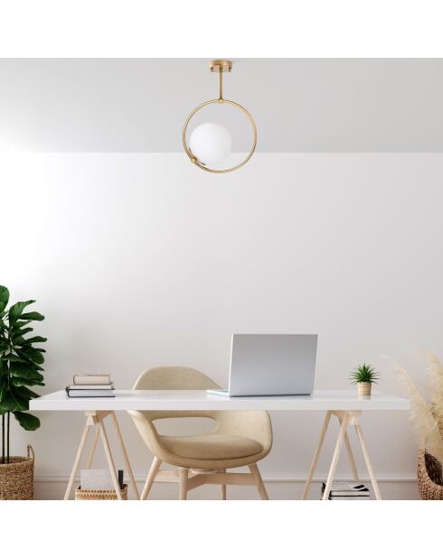 Dolunay 3903 gouden kroonluchter - 35 x 35 x 27 cm