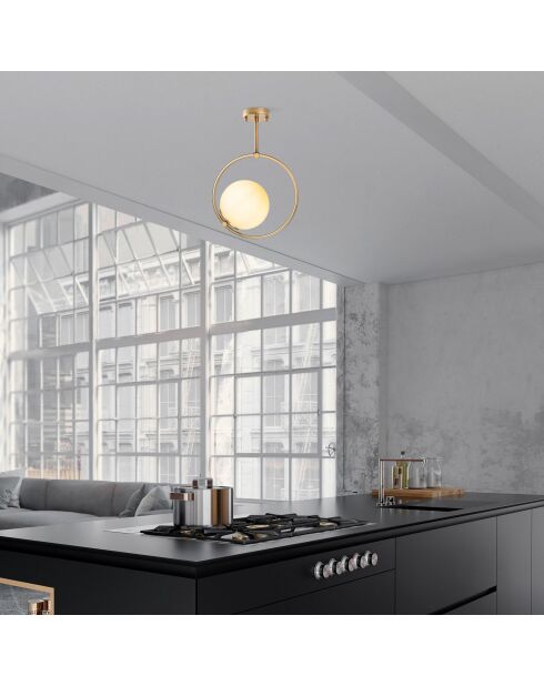 Dolunay 3903 gouden kroonluchter - 35 x 35 x 27 cm