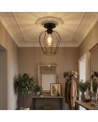 Armut 6676 P lampada da parete nera - 26 x 26 x 25 cm