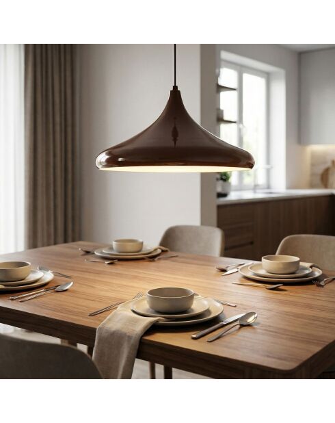 Lampadario marrone Eysan 207 - 37 x 37 x 25 cm