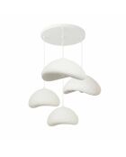 Luna Set Luna 30 4 T Nua Lampadario bianco - 65 x 65 x 52 cm