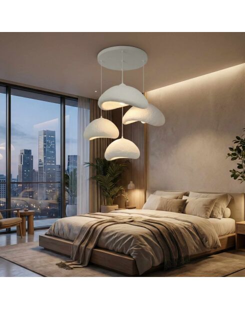 Luna Set Luna 30 4 T Nua Lampadario bianco - 65 x 65 x 52 cm