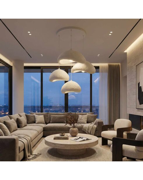 Luna Set Luna 30 4 T Nua Lampadario bianco - 65 x 65 x 52 cm