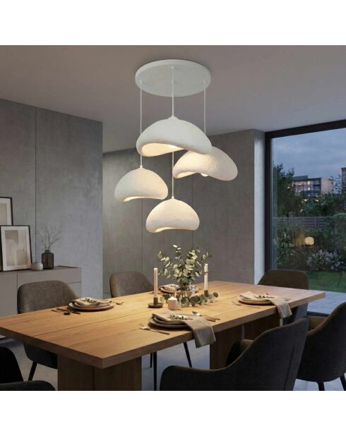 Luna Set Luna 30 4 T Nua Lampadario bianco - 65 x 65 x 52 cm