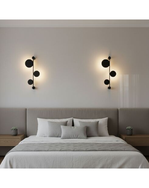 Ledos 15540 schwarze Wandleuchte - 85 x 35 x 46 cm