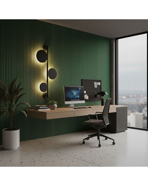 Ledos 15540 schwarze Wandleuchte - 85 x 35 x 46 cm