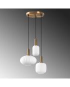 Lampadario dorato Asker 15201 - 55 x 55 x 42 cm