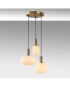 Lampadario dorato Asker 15201 - 55 x 55 x 42 cm