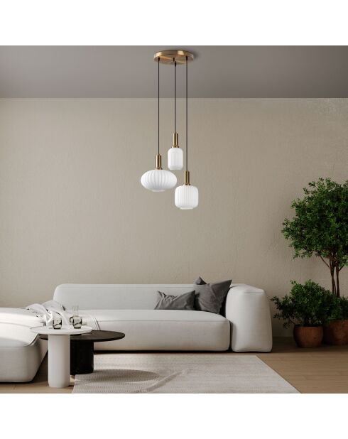 Lampadario dorato Asker 15201 - 55 x 55 x 42 cm