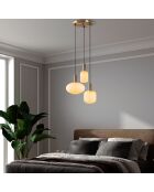 Lampadario dorato Asker 15201 - 55 x 55 x 42 cm